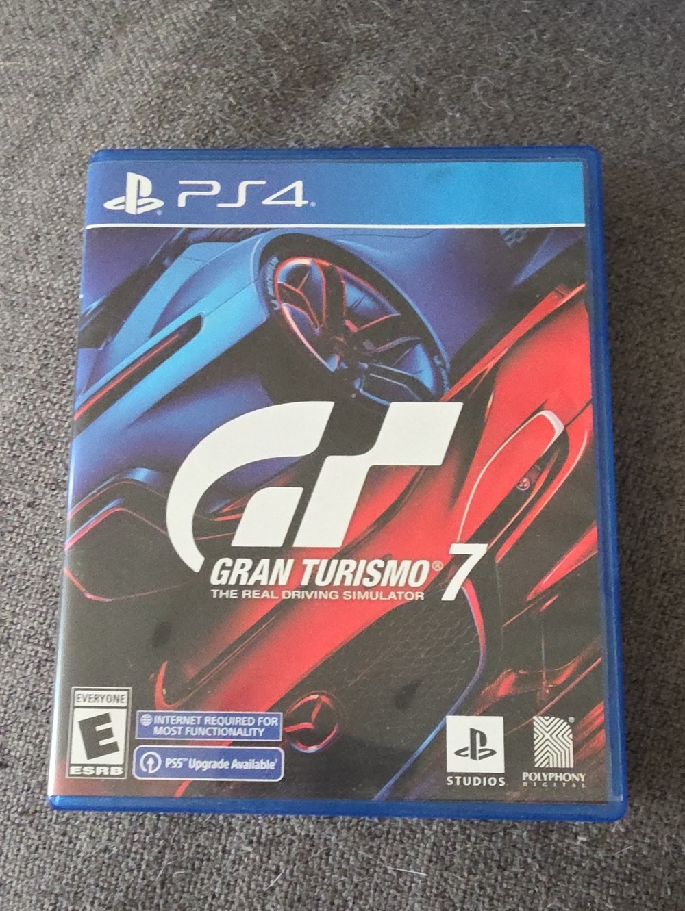 Sony PS4 Gran Turismo 7 - Blue, Red & White Cover